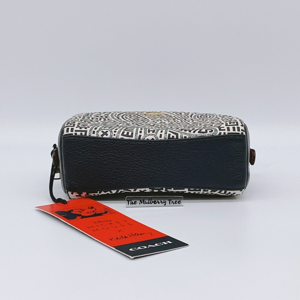 Coach Disney Mickey Mouse X Keith Haring Small Boxy Cosmetic Case C7436 NWT - Picture 4 of 10
